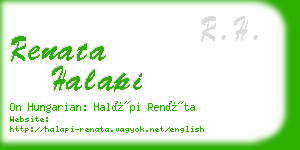 renata halapi business card